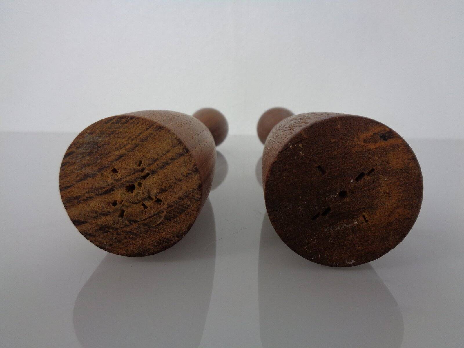 Danish Filigree Teak Candleholders, 1960s, Set of 2