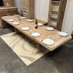 Monastery table in solid oak with extensions.
