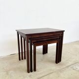 Nest of tables in rosewood, Denmark, 1960s.
