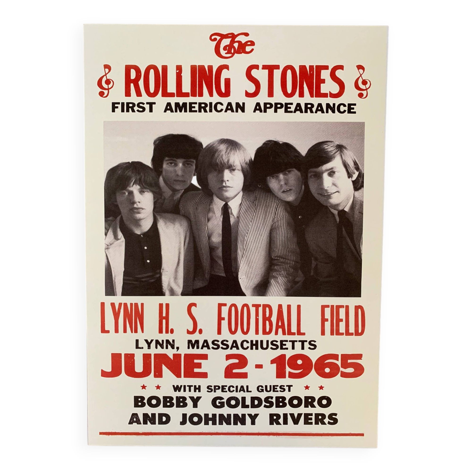 Affiche de Concerts Rock The ROLLING STONE Première Apparition USA 1965