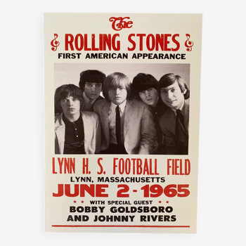 Affiche de Concerts Rock The ROLLING STONE Première Apparition USA 1965