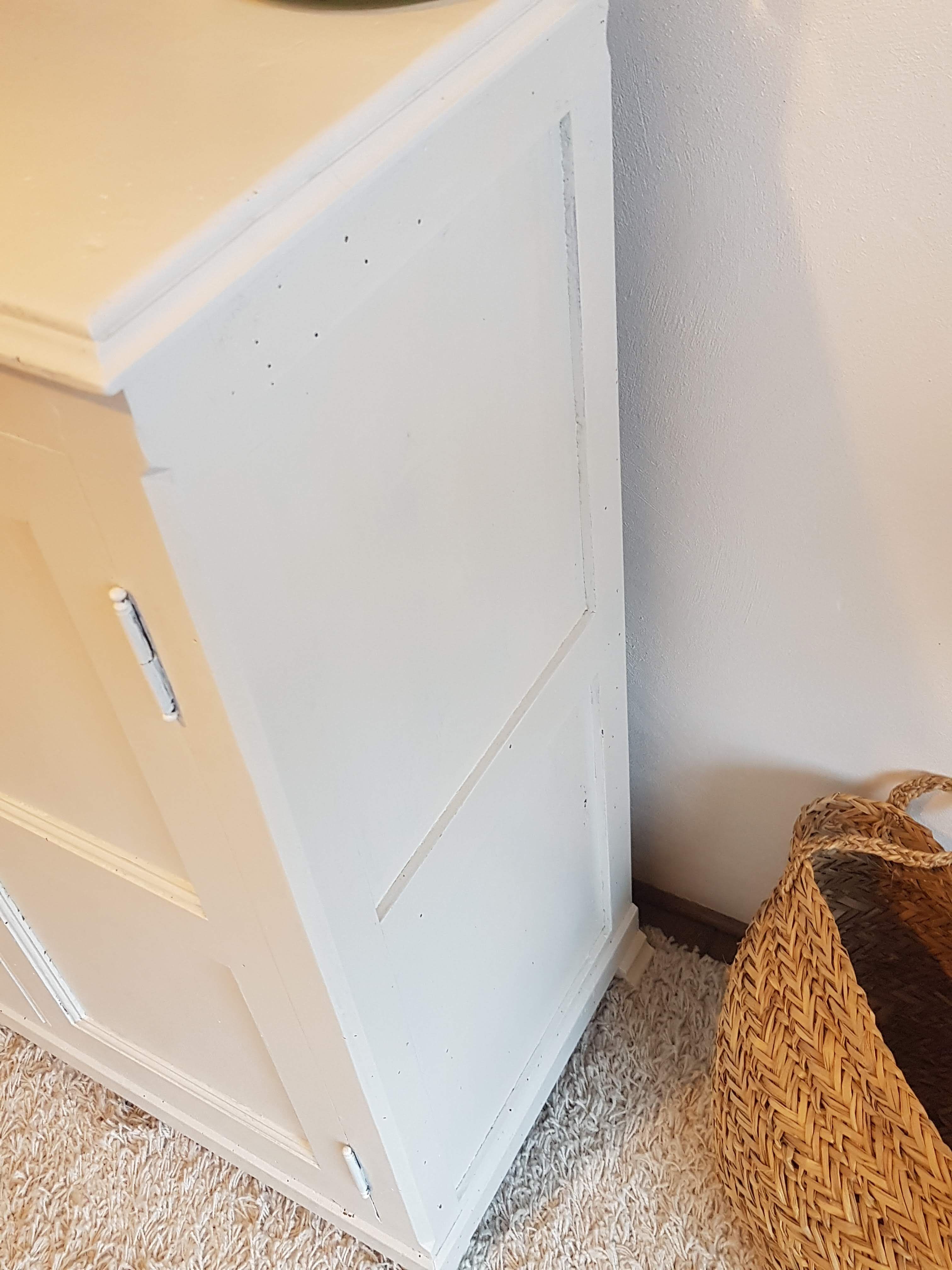 Old white Parisian buffet