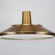 XL Danish copper pendant lamp 1970s