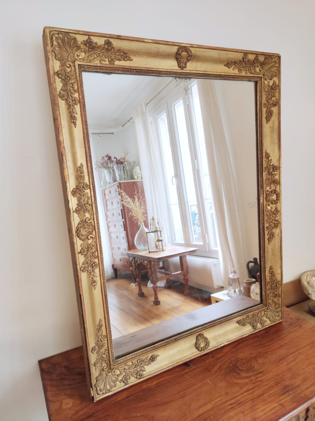 Miroir doré XIXe 78x99cm