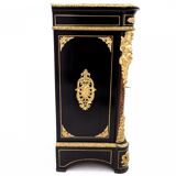 Antique Boulle chest of drawers from the mid-19th century, France.