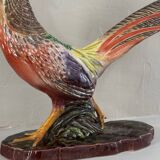 Art Deco ceramic pheasant by Lucien Alliot