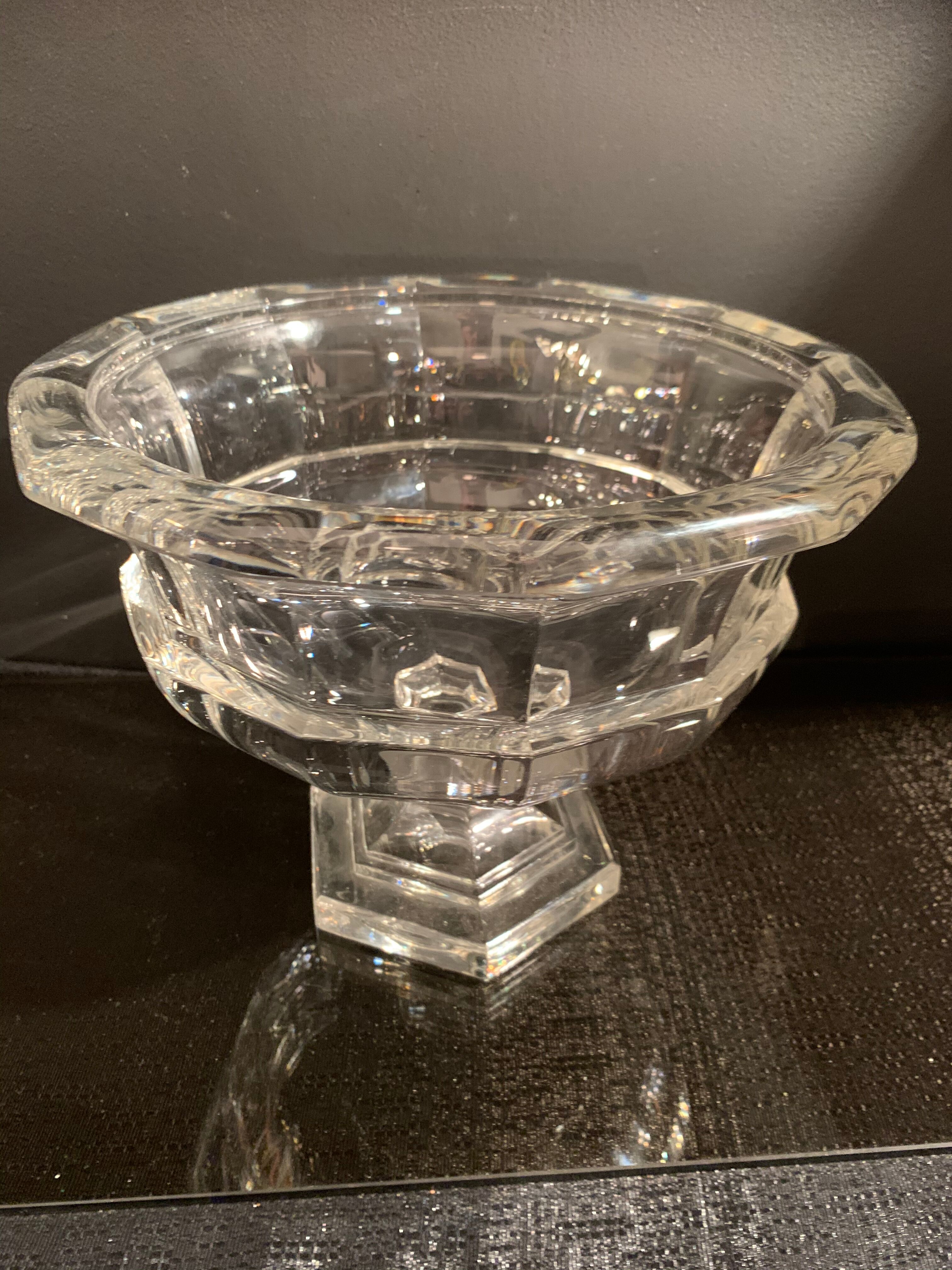 Art deco crystal cup