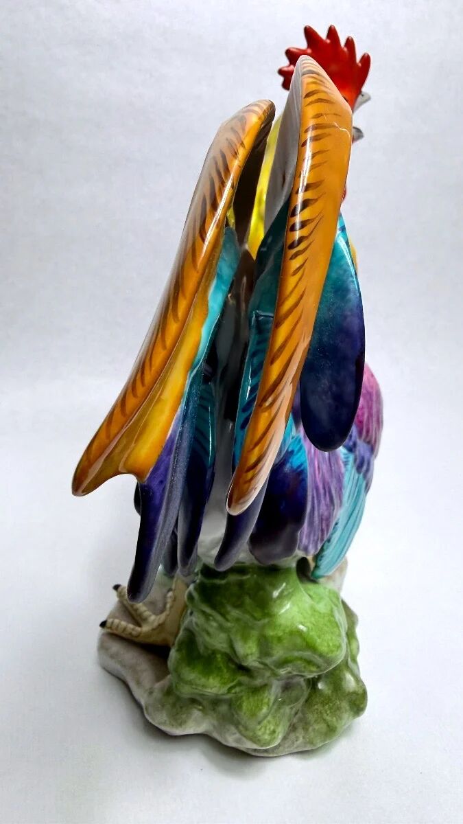 Limoges, large artistic porcelain rooster