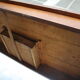 Pitch pine desk false bamboo Napoleon III