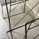 Large smoked glass and chrome metal desk, Sauze design 1970.