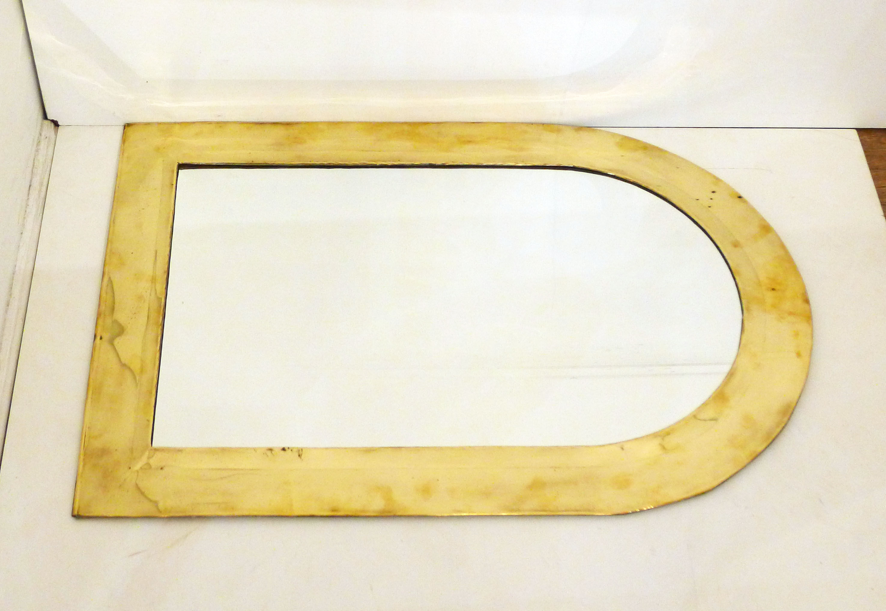 Mirror golden frame 36x66cm
