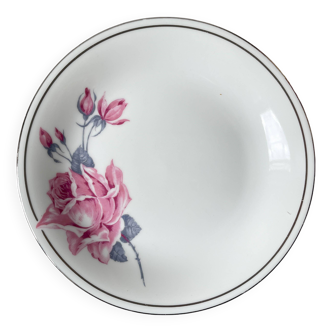 Présentoir à gâteau vintage Porcelaine Limoges motif fleuri