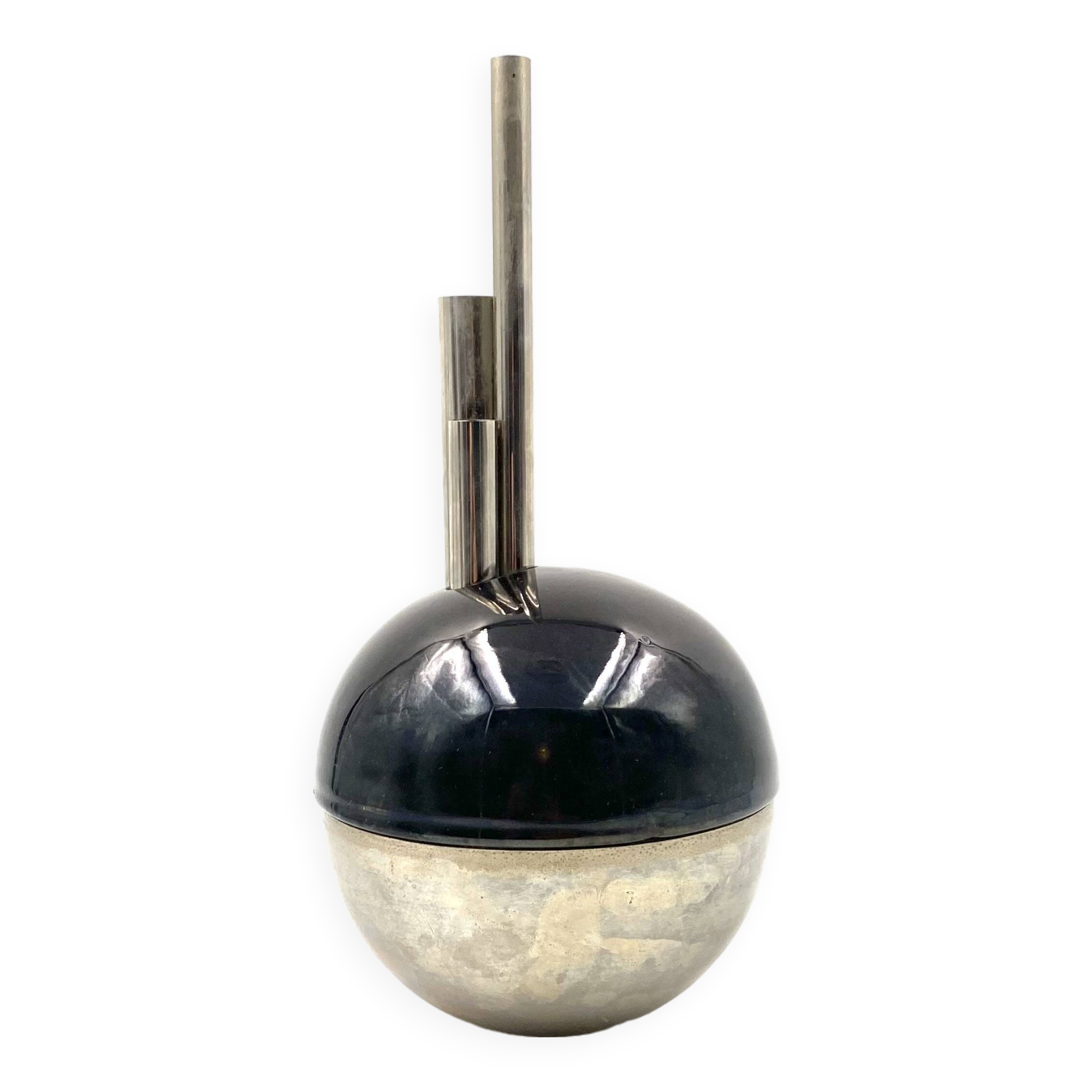 Mario Bertozzi, ceramic spherical vase, Marber Italy, 1970s