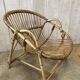 Pair of vintage rattan armchairs