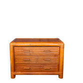 70s/80s bamboo chest of drawers