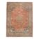 Vintage Turkish wool rug in terracotta beige with flowers, 10 × 13 feet.