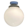 Très grande applique globe verre opaline blanc plafonnier diamètre 30 cm LAMP-7077