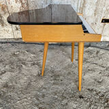Piano a child's old wood + formica compass legs 1960s vintage
