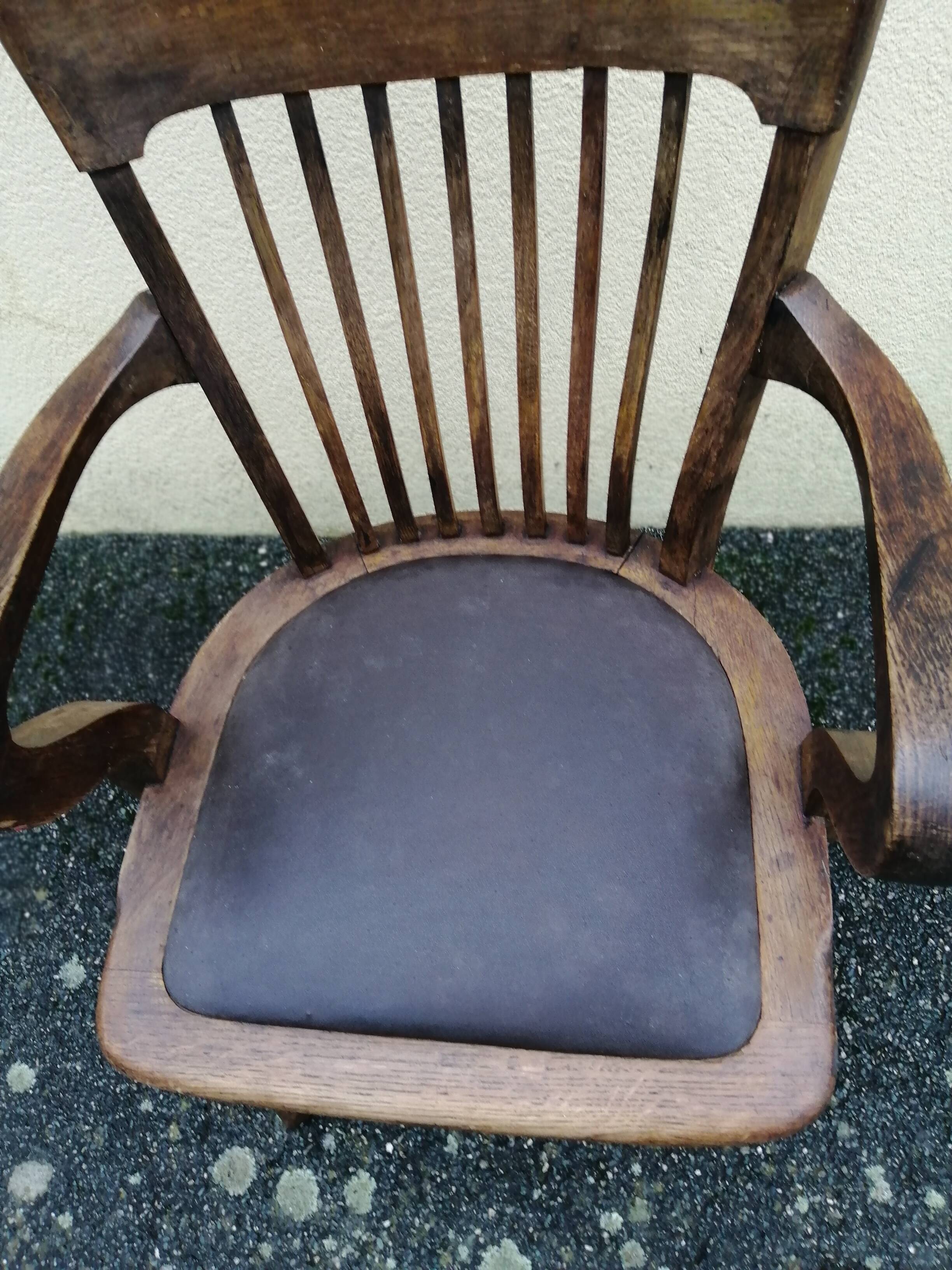 Fauteuil de bureau "américain"