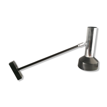 Chrome stem wall lamp from the 70s