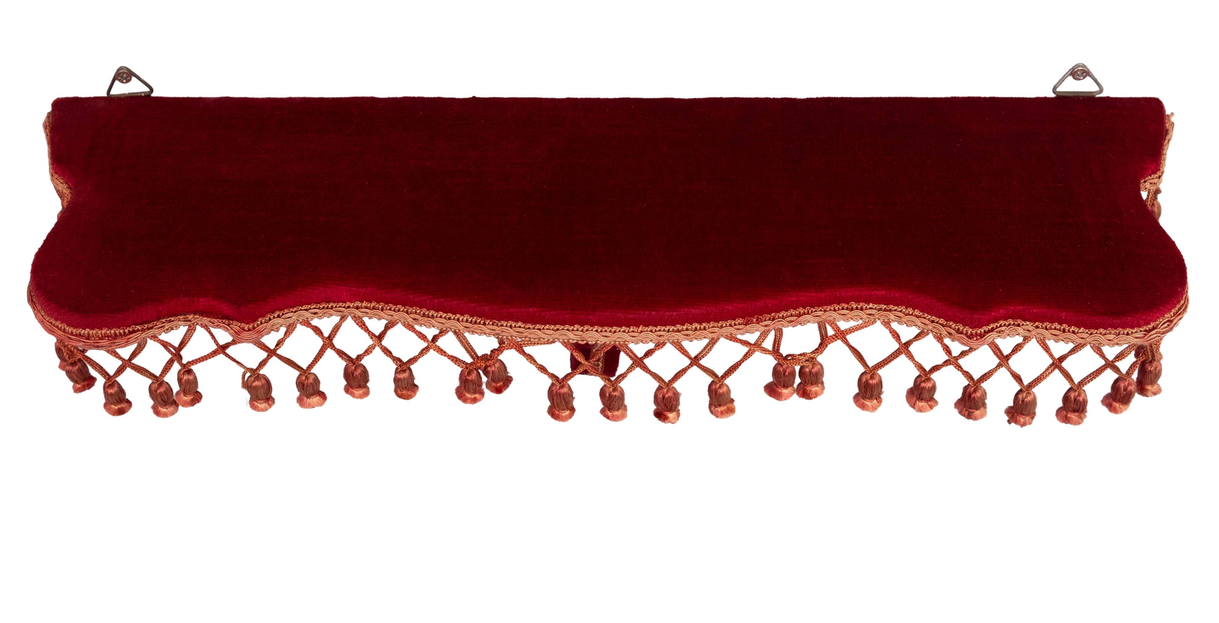 Red Velvet 7 piece Hall set 1960s