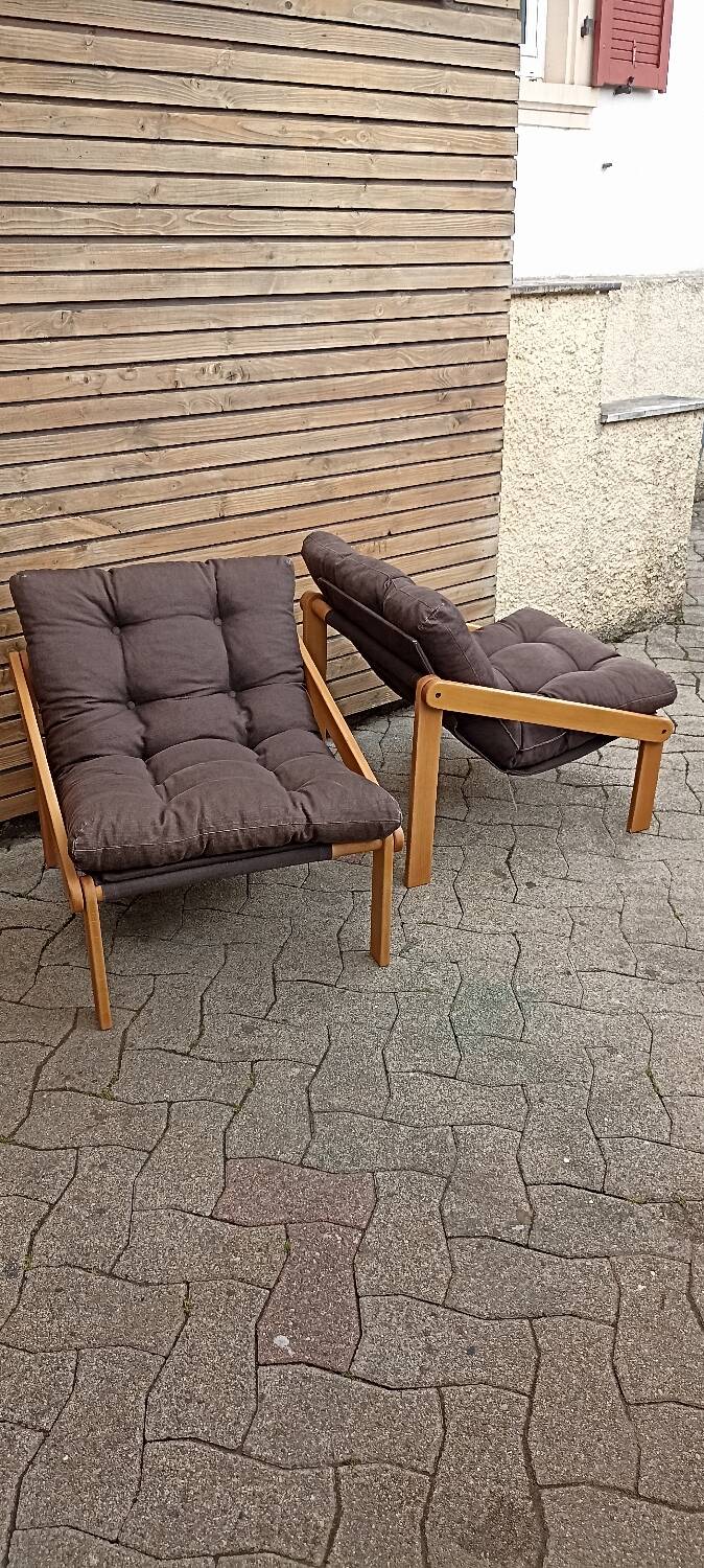 Vintage Scandinavian armchairs