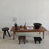 Coffee table in recycled solid teak L:161cm