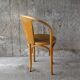 Pair of bistrot wood-curved armchairs fischel n ° 15 e 1930