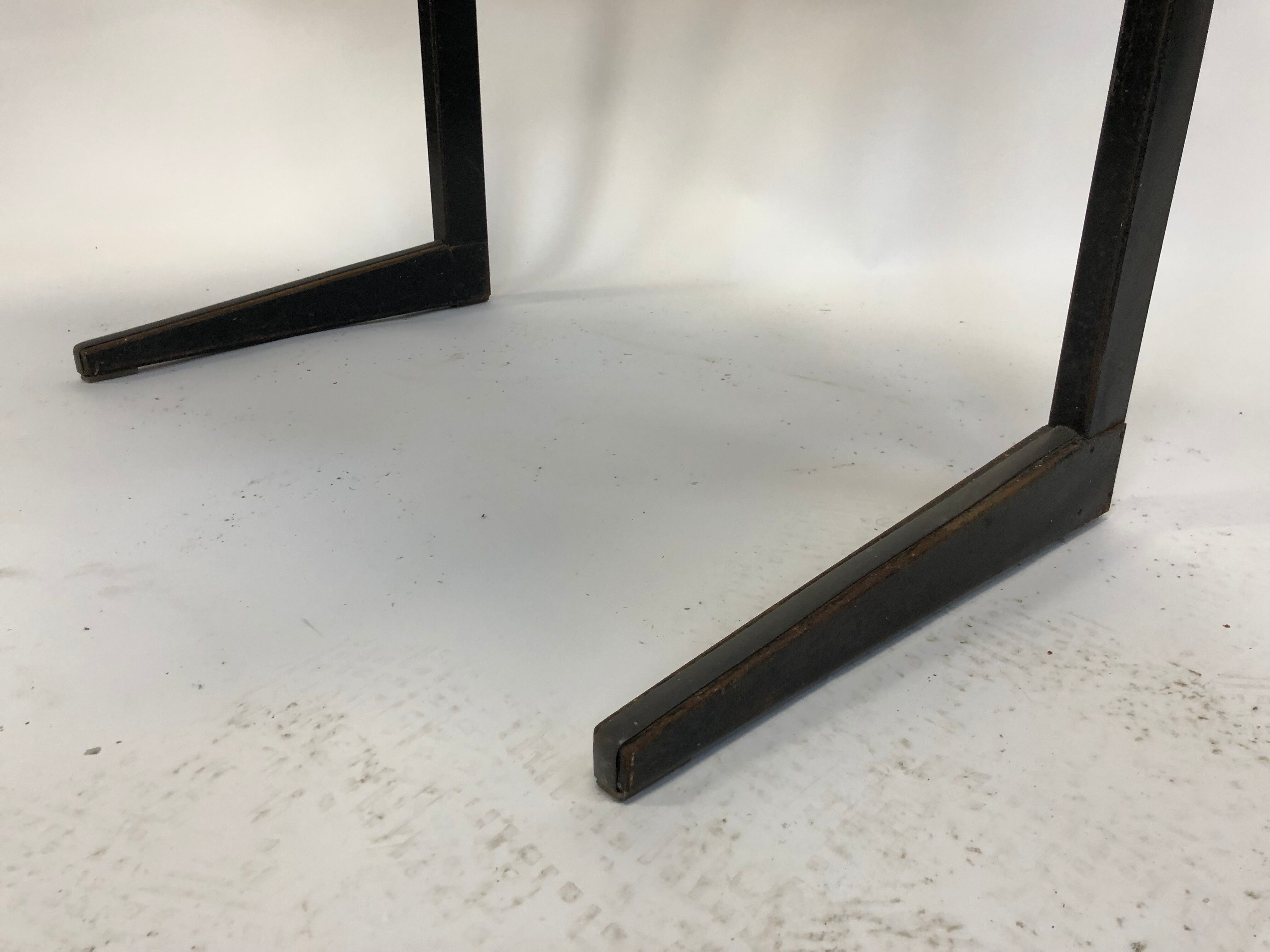 Vintage school Friso Kramer with Chair flesh compass work table