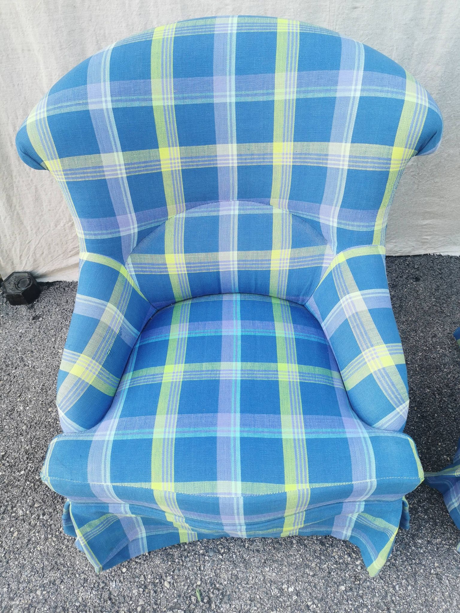 Paire de chauffeuses vintage