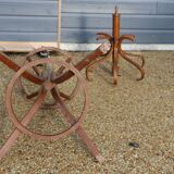 BAUMANN parrot coat rack dark beech umbrella stand olive head