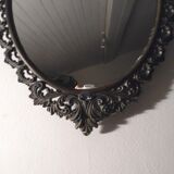 Vintage iron mirror with lace pattern 29x40cm