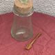 Olive or pickle jar in Biot bubble glass, hand-blown