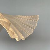 Vintage frosted opaline and art-deco tulip pendant light.