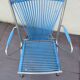 Fauteuil enfant scoubidou vintage années 70