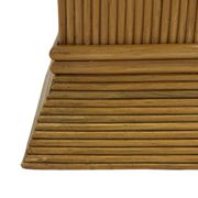 Vintage column vase in rattan, boho bamboo pillar from the 70s, McGuire in rattan.