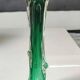 Murano glass art vase blown. Design in the shape of a trunk/floral base. Height 26 cm.