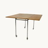 A folding side table "Berit" by Bruno Mathsson, Sweden, 1950s.