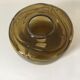 Amber thick glass globe