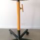 Former workshop stool - Wood and metal - Workers' manufacturing - On wheels - 1980