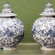 Paire de potiches couvertes, Delft, 18ème, Willem Van der Kool