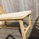 Table de ferme bois brut massif