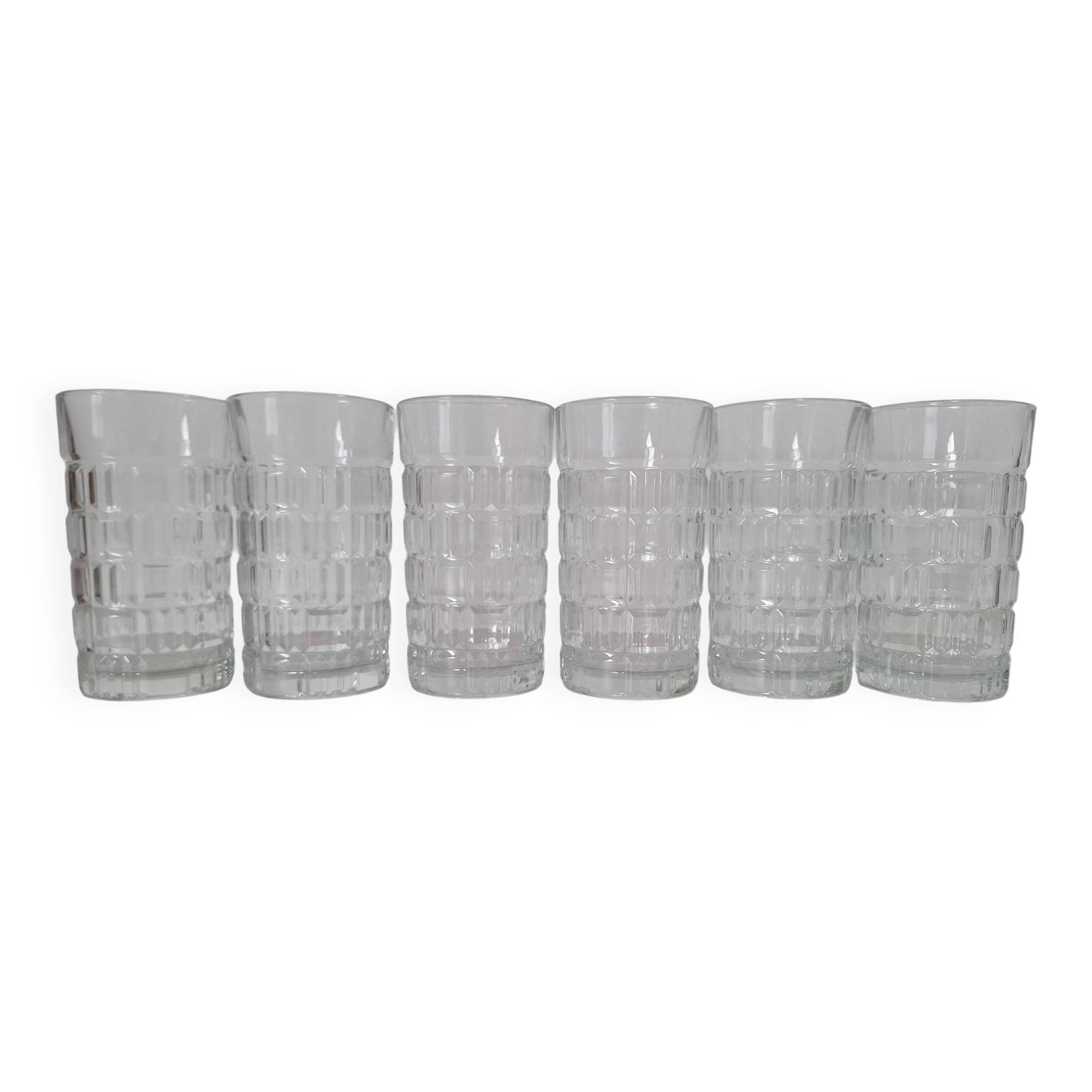 6 Verres Préfontaines vintage