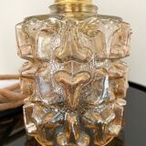 Vintage amber glass pendant lamp or pendant lamp