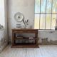 19th-century oak console table