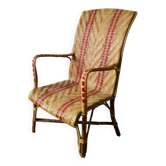 Fauteuil adulte en rotin vintage