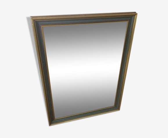 Old golden bevelled mirror 76 x 57cm