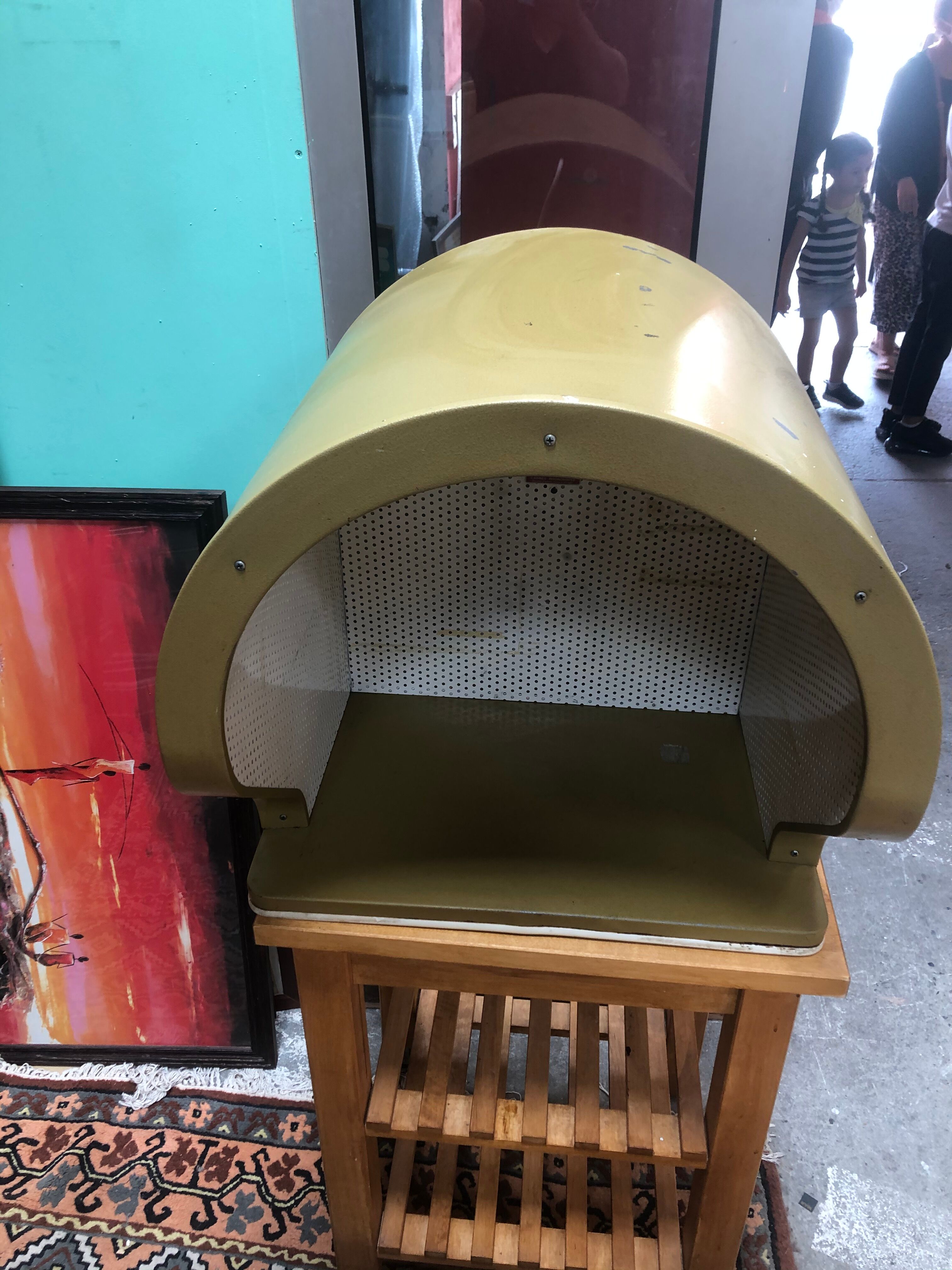 Vintage phone booth 1960