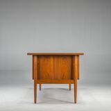 Danish Teak Executive Desk by Arne Vodder for H.P. Hansen, 1960s