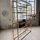 Brass shelf 1970 Belgo Chrom regency